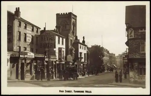 Postcard Royal Tunbridge Wells High Street 1930