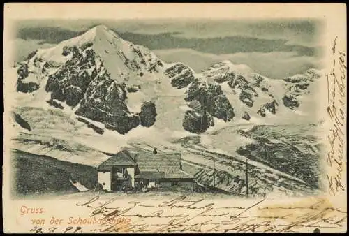 Cartolina Sulden-Stilfs Solda Schaubachhütte 1899  Südtirol