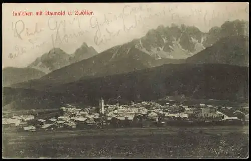 Cartolina Innichen San Candido Haunold u. Zwölfer. 1912  Südtirol