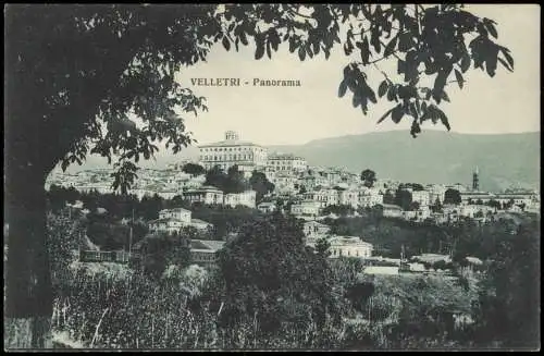 Cartolina Velletri Lazio Panorama 1919  b Rom Roma