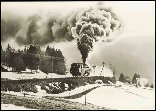 Dampflokomotiven im Einsatz 95 028 mit Güterzug Oberlauscha 1980/1982