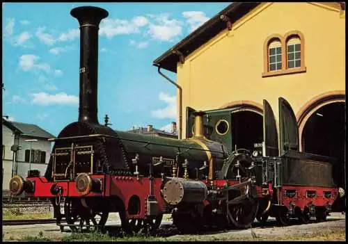 Neustadt Weinstraße Schnellzug-Lokomotive Die Pfalz 28 Pfalzbahn, Crampton 1977