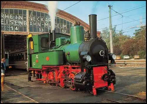 Viernheim Schmalspur-Lokomotive 74 der Mittelbadischen Eisenbahnen AG 1976