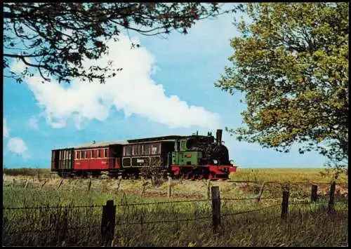 Eisenbahn Bruchhausen-Vilsen Asendorf Salonwagenzug Lok vor Heiligenberg 1975