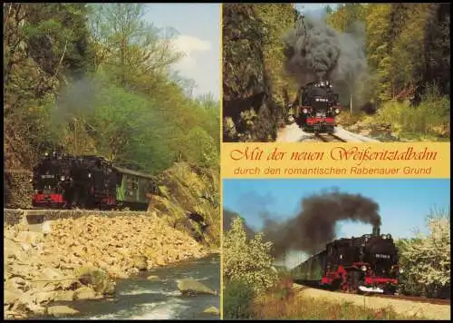 Rabenau Mit der neuen Weißeritztalbahn durch  Rabenauer Grund 2009