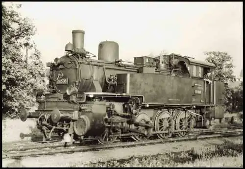 Ansichtskarte  Tenderlokomotive 92508 Preußische Staatsbahn 1970