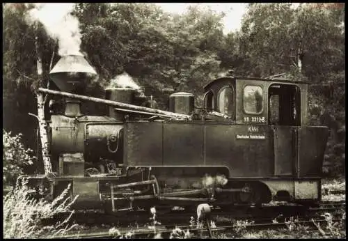 Ansichtskarte  Muskauer Waldeisenbahn Borsig DIANA Lokomotive 1970