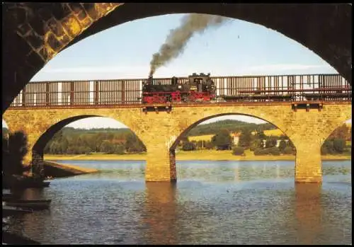 Malter Dippoldiswalde Schmalspurbahn 99 1606 Langschienenzug Talsperre  1990