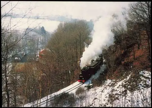 .Sachsen Schmalspurdampflokomotive 99 4511 zw. Seifersdorf und Malter 2003