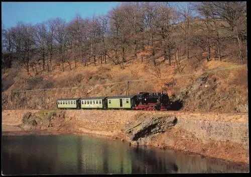 Ansichtskarte  Dampflokomotive 99 1746 zwischen Malter und Dippoldiswalde 2001