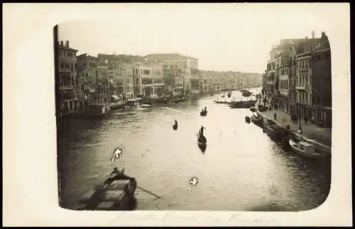 Cartolina Venedig Venezia Canal Grande 1912