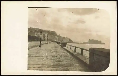 Cartolina Neapel Napoli Castel de Oro Strandpromenade 1912