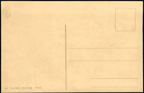 Cartolina Rom Roma II Traforo sotto il Quirinale Straßenbahn 1915