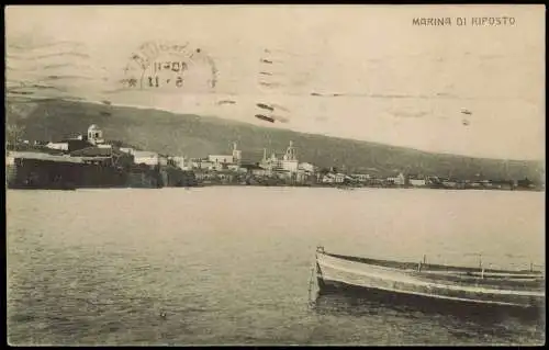 Cartolina Riposto Marina 1927  b. Catania Sizilien