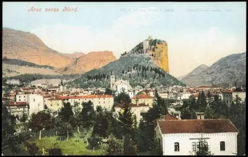 Cartolina Arco Arch verso Nord 1912  Südtirol