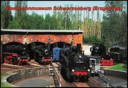 Schwarzenberg (Erzgebirge) Eisenbahnmuseum Drehscheibe Lokomitiven 2002