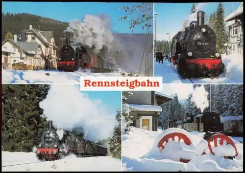 Manebach-Ilmenau Rennsteigbahn Museumslokomotive 94 1292 im Winter 2005