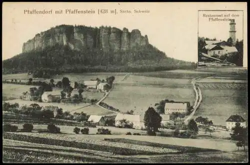 Pfaffendorf Königstein Sächsische Schweiz Restaurant Pfaffenstein 2 Bild 1920