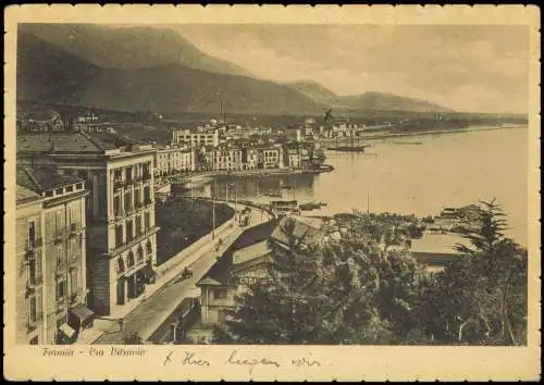 Cartolina Formia Lazio Via Vitruvio 1925  Italia Italien