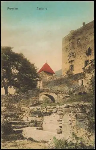 Cartolina Persen Südtirol Pergine Valsugana Castello 1911  Südtirol