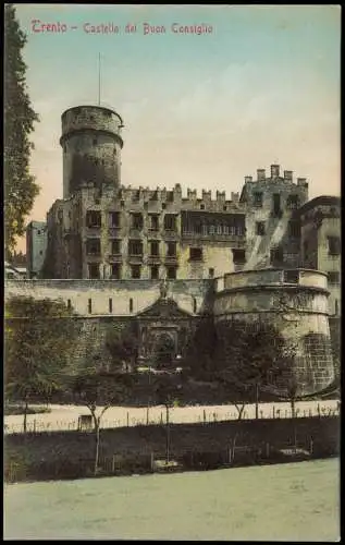 Cartolina Trient Trento Castello del Buon Consiglio 1907