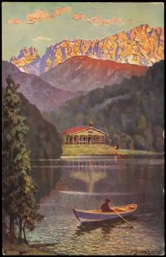 Ansichtskarte Kufstein Künstlerkarte Hechtsee 1912