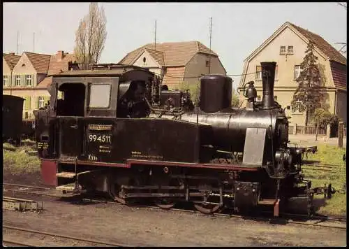 Dampflokomotive Prignitzer Schmalspurbahn Perleberger Kleinbahnhof 1968