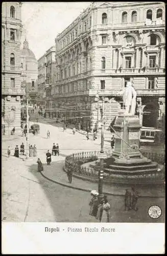 Cartolina Neapel Napoli Piazza Nicola Amore 1912