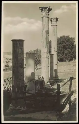 Cartolina Rom Roma Palatino: Le Biblioteche di Domiziano 1930