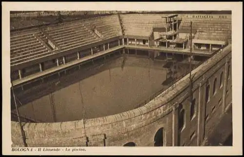 Cartolina Bologna Il Littoriale La piscina. Schwimmstadion 1932