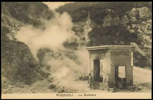 Cartolina Pozzuoli La Solfatara 1914  b Neapel Napoli