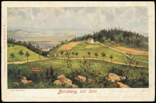 Ansichtskarte Schönfeld - Weißig-Dresden Borsberg, östl. Seite 1906