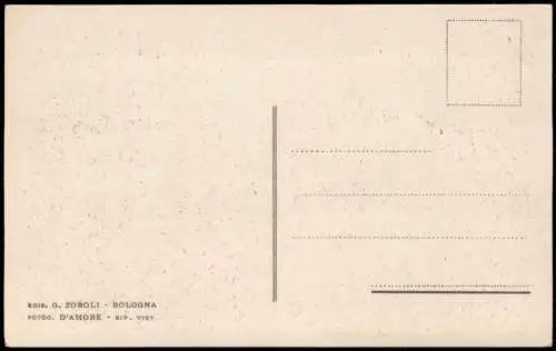 Cartolina Bologna Piazzale della Stazione Centrale. Bahnhof 1934