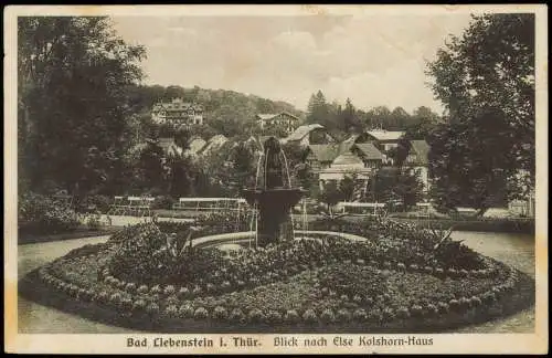 Ansichtskarte Bad Liebenstein Blick nach Else Kolshorn-Haus 1933