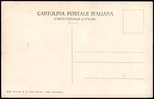 Cartolina Varenna Pr. Lecco Villa Monastero. 1913