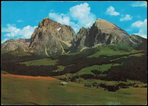 Seis am Schlern Siusi allo Sciliar Seiser Alm Lang- u Plattkofel Dolomiten 1982