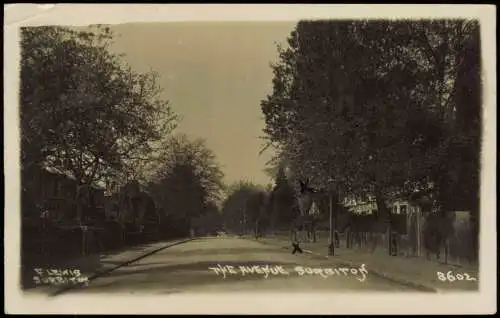 Postcard Surbiton The Avenue - Straße 1921  b London England