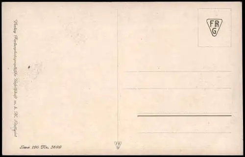 Ansichtskarte  Künstlerkarte Stillleben Korb mit Früchten Naturfarben 1912