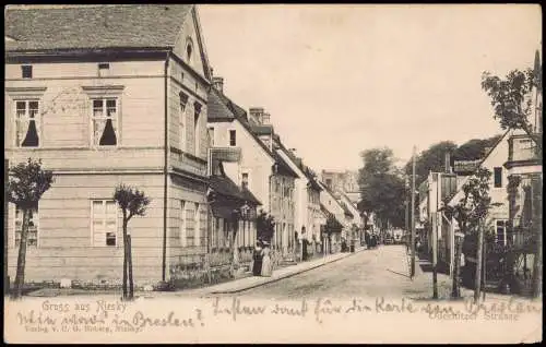 Ansichtskarte Niesky Oberlausitz Niska Oedernitzer Strasse 1906  Oberlausitz