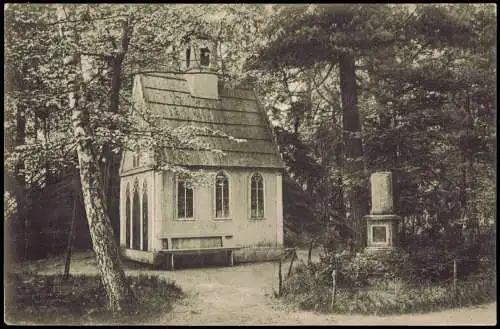 Ansichtskarte Niesky Oberlausitz Niska Monplaisir. Kapelle Denkmal 1907