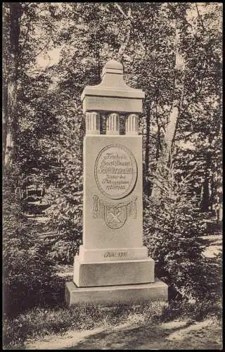 Ansichtskarte Niesky Oberlausitz Niska Schleiermacher-Denkmal 1913