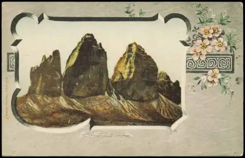 Cartolina Auronzo di Cadore Drei Zinnen | Tre Cime di Lavaredo 1900