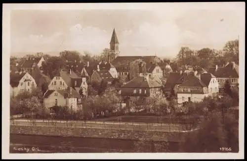 Ansichtskarte Niesky Oberlausitz Niska Stadtpartie - Fotokarte 1932