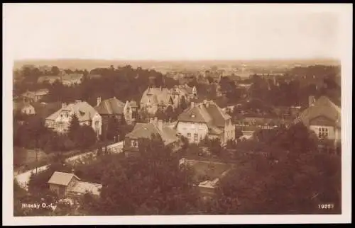 Ansichtskarte Niesky Oberlausitz Niska Stadtpartie - Straßenblick 1932