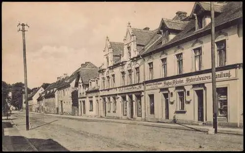 Niesky Oberlausitz Niska Görlitzerstrasse. Materialwarenhandlung 1917