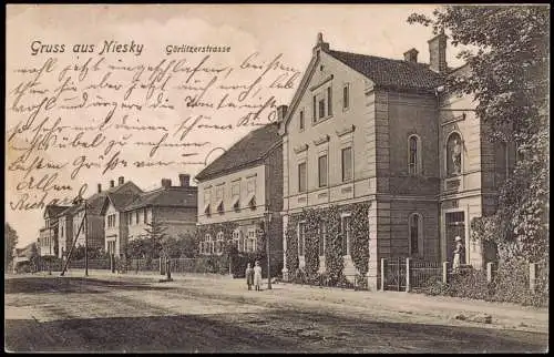 Ansichtskarte Niesky Oberlausitz Niska Görlitzerstrasse - Stadtvilla 1905