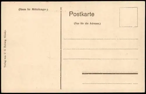 Ansichtskarte Niesky Oberlausitz Niska Witwenhaus u. Muskauerstrasse 1913