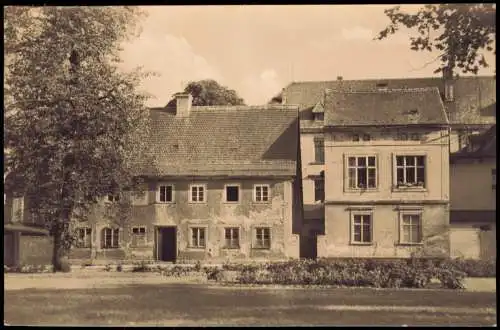 Niesky Oberlausitz Niska Erstes Haus, erbaut 1742 von Johannes Raschke 1957