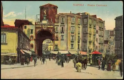 Cartolina Neapel Napoli Porta Capuana 1914