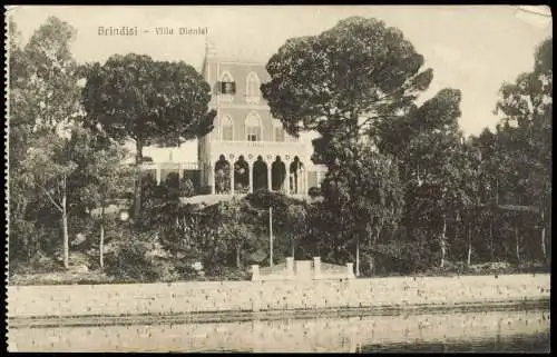 Cartolina Brindisi Villa Dionisi 1915